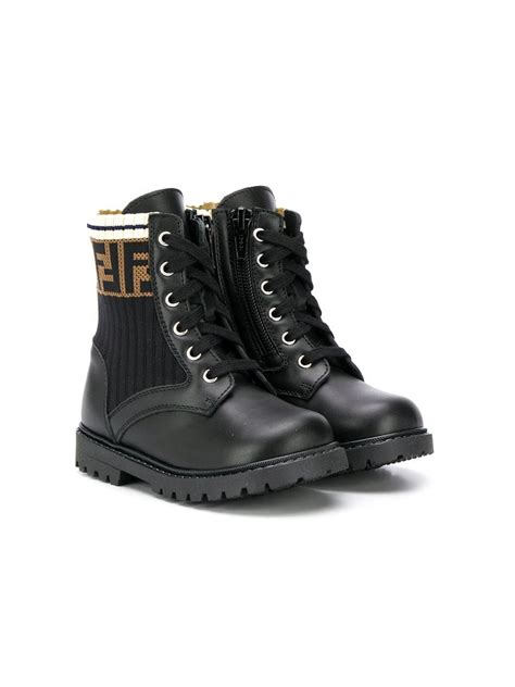 fendi kids combat boots|fendi trekking boots.